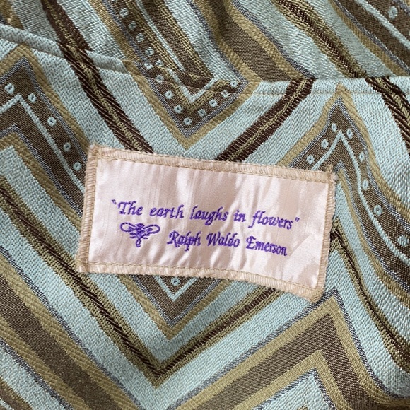 Cherella Blue, green & brown Floral unique crossbody or shoulder handbag - Picture 10 of 11